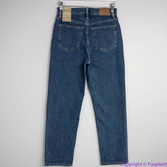NEW Madewell The Perfect Vintage Straight Jean in Bright Indigo Wash, 27 - Picture 8 of 16